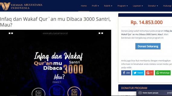 Program Wakaf Quran Untuk Para Santri Rumah Quran PPA