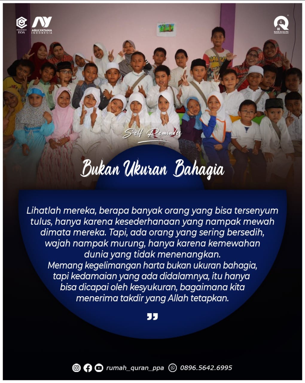 BUKAN UKURAN BAHAGIA