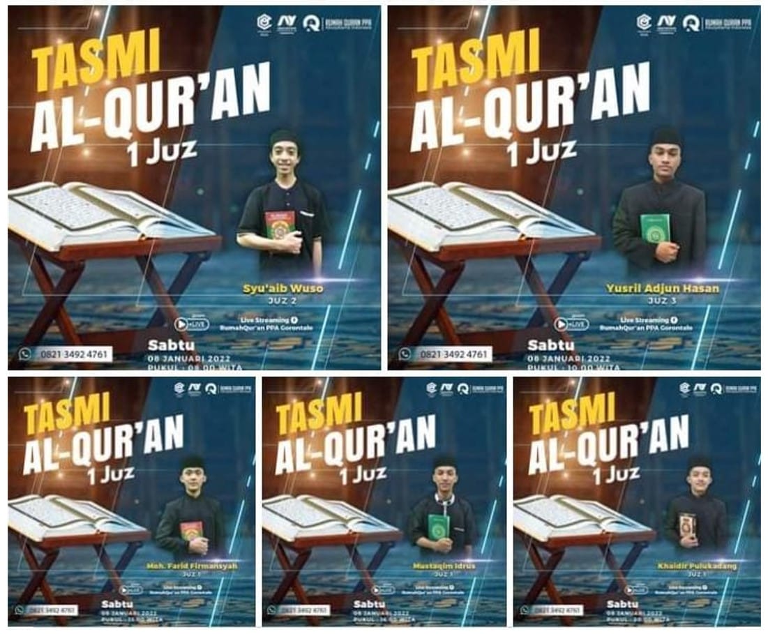 Tasmi Quran 1 Juz Bersama Santri RQ PPA Gorontalo