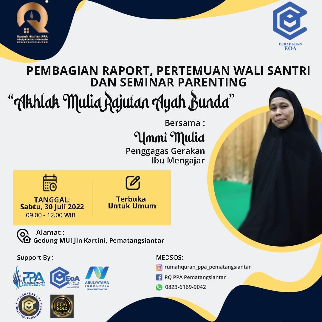 PEMBAGIAN RAPORT RQ PPA Pematangsiantar