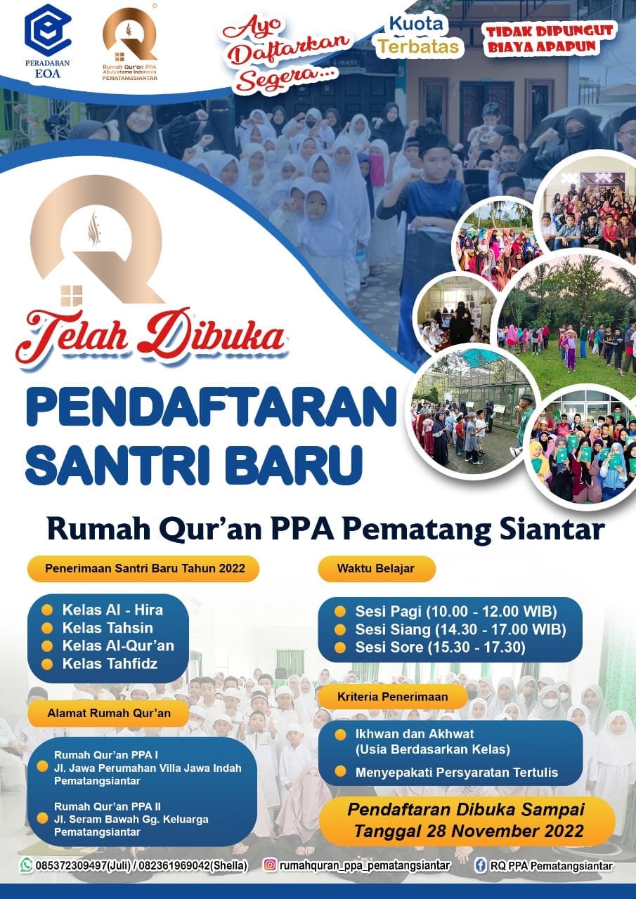pendaftaran Santri baru