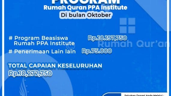 Report Donasi Program RQ PPA Bulan Oktober 2022