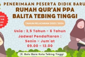 Rumah Qur’an PPA Balita Tebing Tinggi