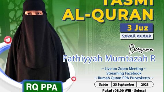 Tasmi Quran 3 Juz Sekali Duduk : Fathiyyah Mumtazah Raisah