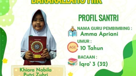 Ujian Kenaikan Iqro RQ PPA Pagar Alam
