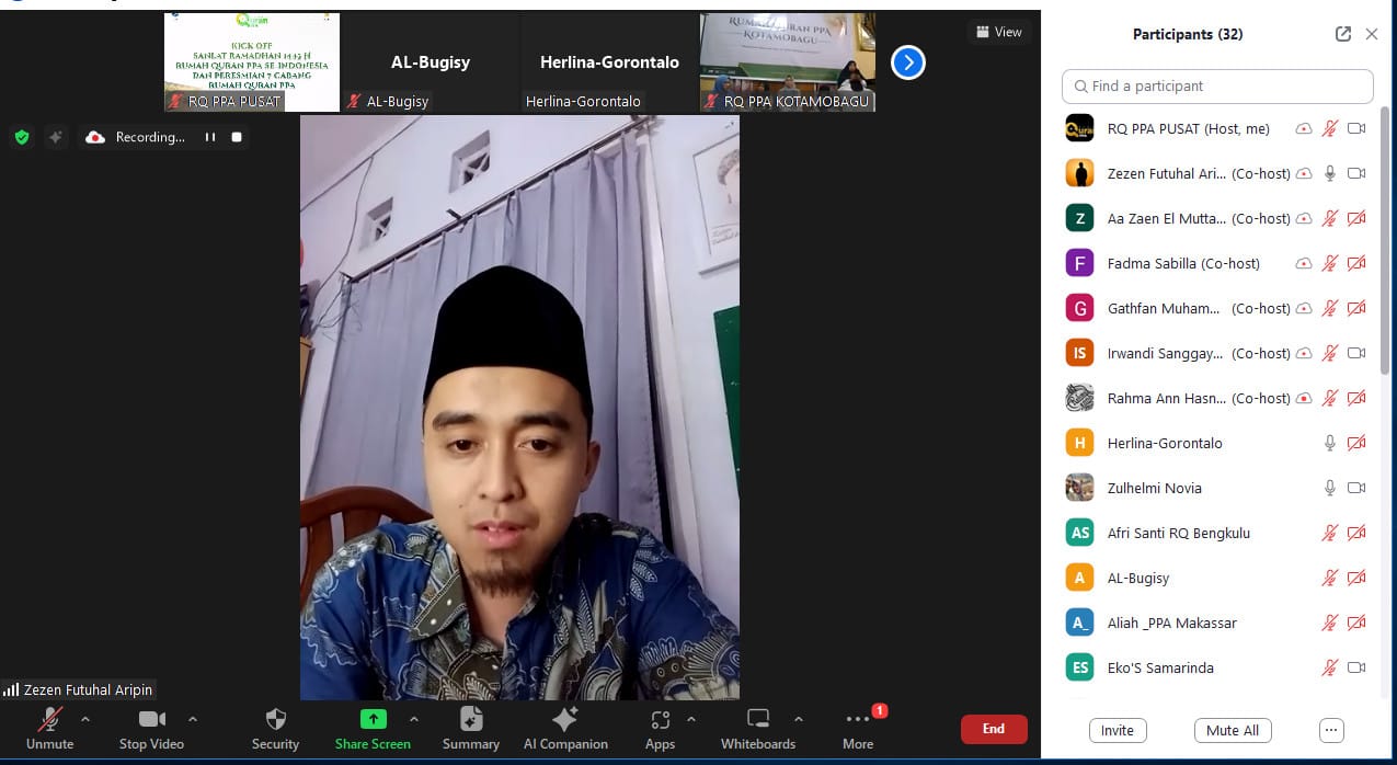 kick off sanlat Ramadhan 1445 dan peresmian 6 cabang Rumah Qur'an PPA