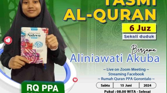 Tasmi Qur’an 6 Juz Sekali Duduk : Aliniawati Akuba
