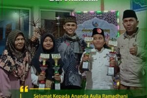 Juara 2 Tilawah Qur’an & Juara 3 Tahfidz 1 Juz : Ananda Fahri Nur Affan Maulana