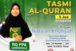 Tasmi Al-Quran 5 Juz Sekali Ananda Nida’an Khofiyah