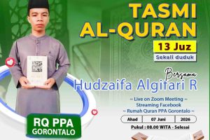 Tasmi’ AL-Qur’an 13 JUZ Sekali Duduk Ananda Hudzaifa Algifari R