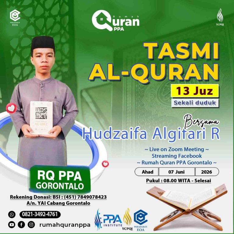 Tasmi’ AL-Qur'an 13 JUZ Sekali Duduk Ananda Hudzaifa Algifari R
